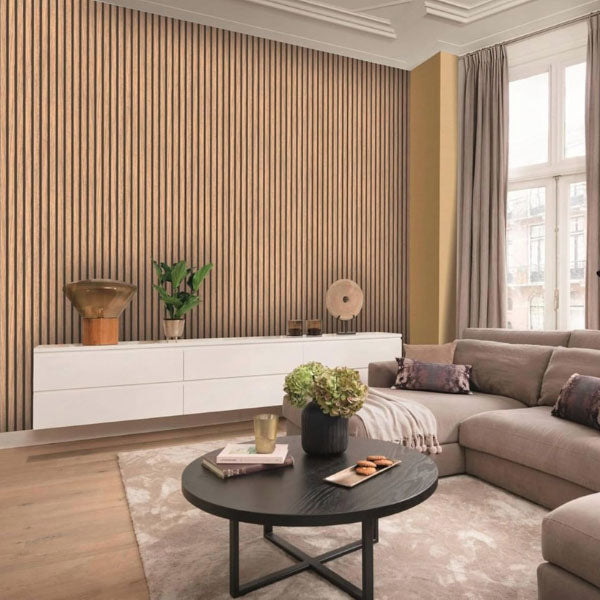 Elegant wood-effect wall sticker | LINEWALL