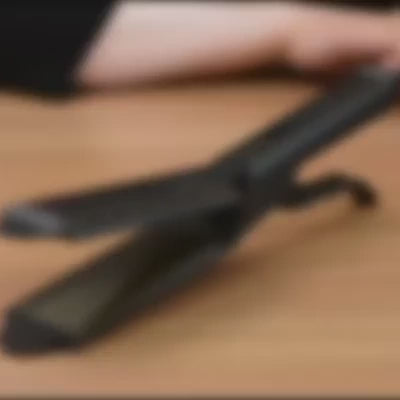 Tourmaline ceramic hair straightener
