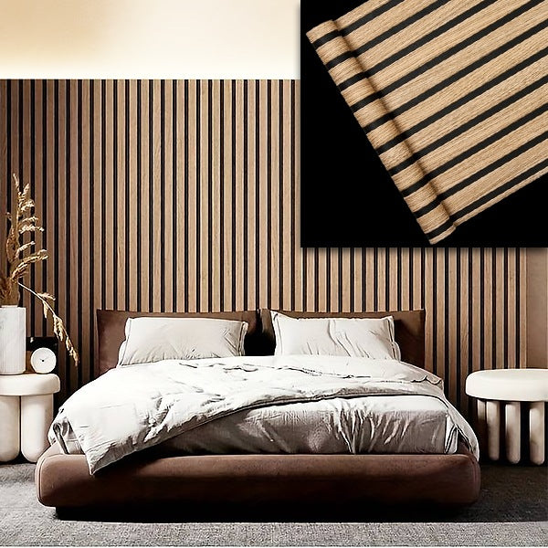 Elegant wood-effect wall sticker | LINEWALL